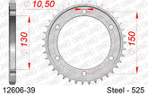 Corona AFAM 12606-39 in acciaio passo 525 YAMAHA TRX 850 1996  -1999